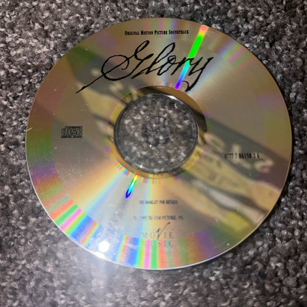 Glory Official Motion Picture Soundtrack Music CD Rom Disk Used Pre Owned Works.
